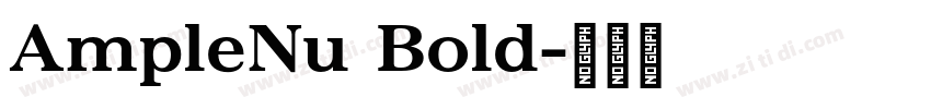 AmpleNu Bold字体转换